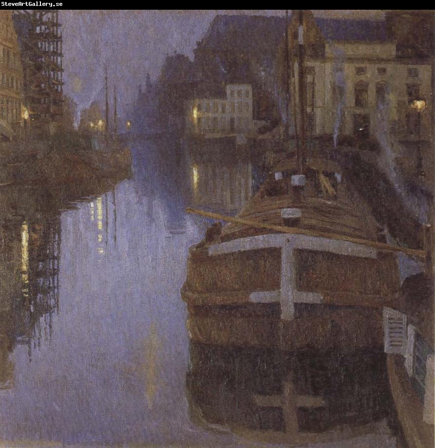 Albert Baertsoen Ghent,Evening